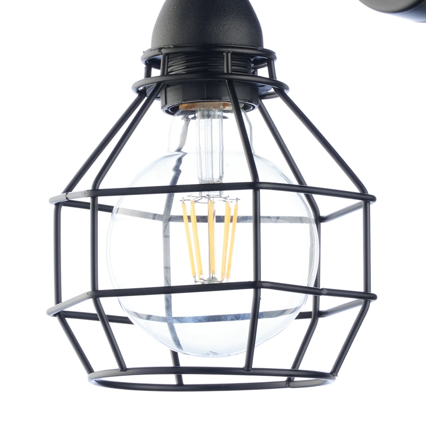 ONLI - Nástěnné svítidlo SPIDER 1xE27/15W/230V černá