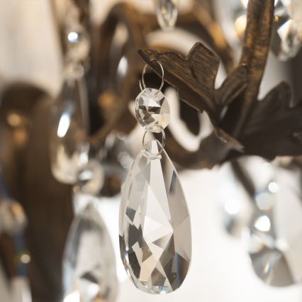 ONLI - Nástěnné svítidlo TERESA 3xE14/6W/230V bronzová