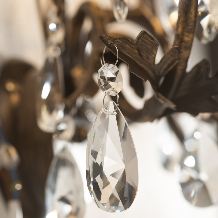 ONLI - Nástěnné svítidlo TERESA 3xE14/6W/230V bronzová