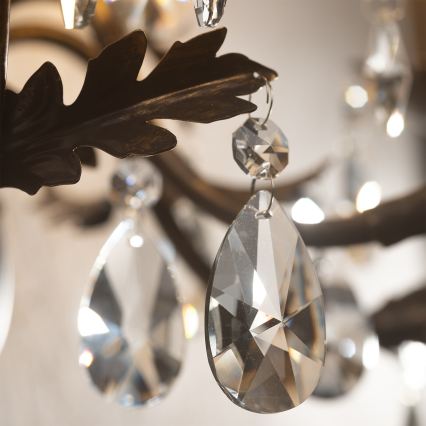 ONLI - Nástěnné svítidlo TERESA 5xE14/6W/230V bronzová