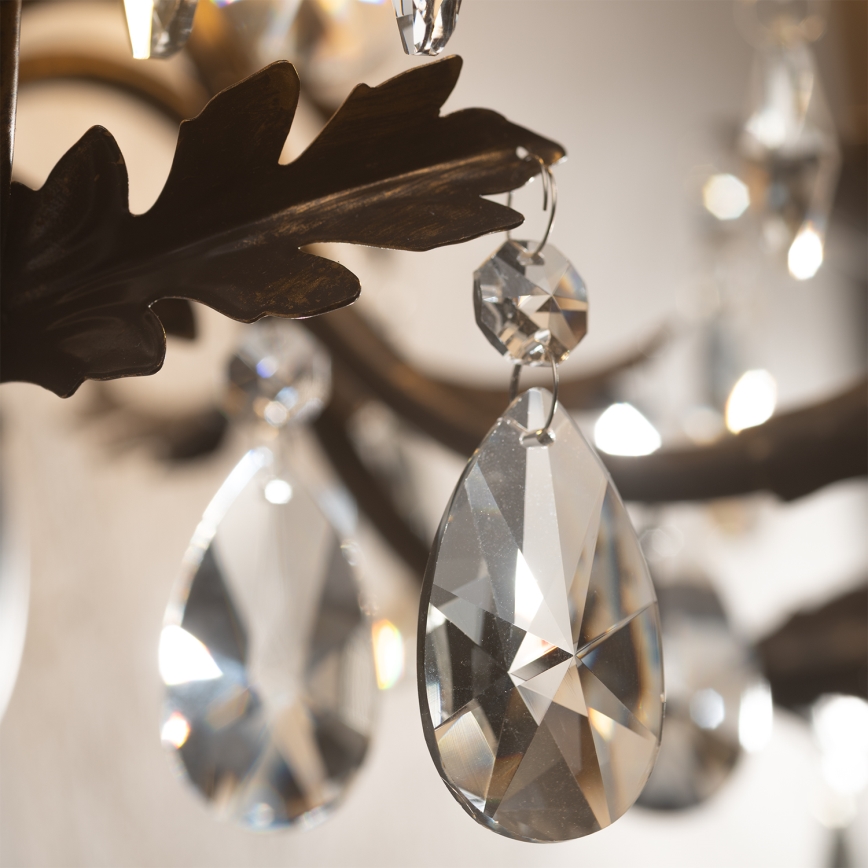 ONLI - Nástěnné svítidlo TERESA 5xE14/6W/230V bronzová