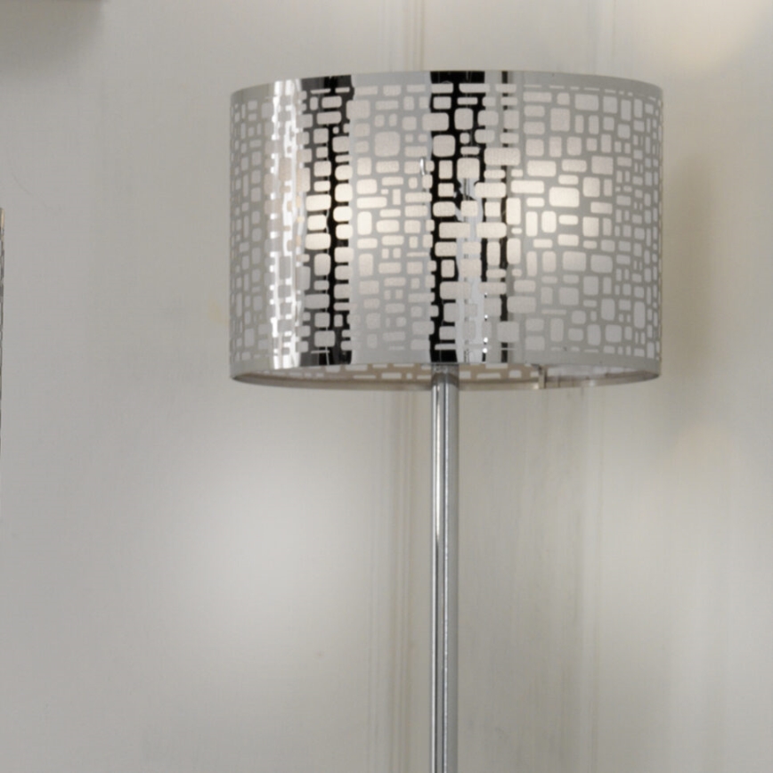 ONLI - Stojací lampa BRUCE 1xE27/15W/230V matný chrom