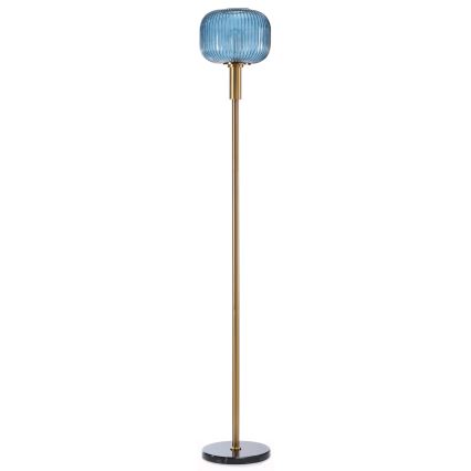 ONLI - Stojací lampa DOROTY 1xE27/22W/230V modrá/zlatá