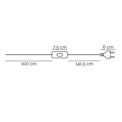 ONLI - Stojací lampa TITILLA 1xE27/22W/230V fialová/bílá