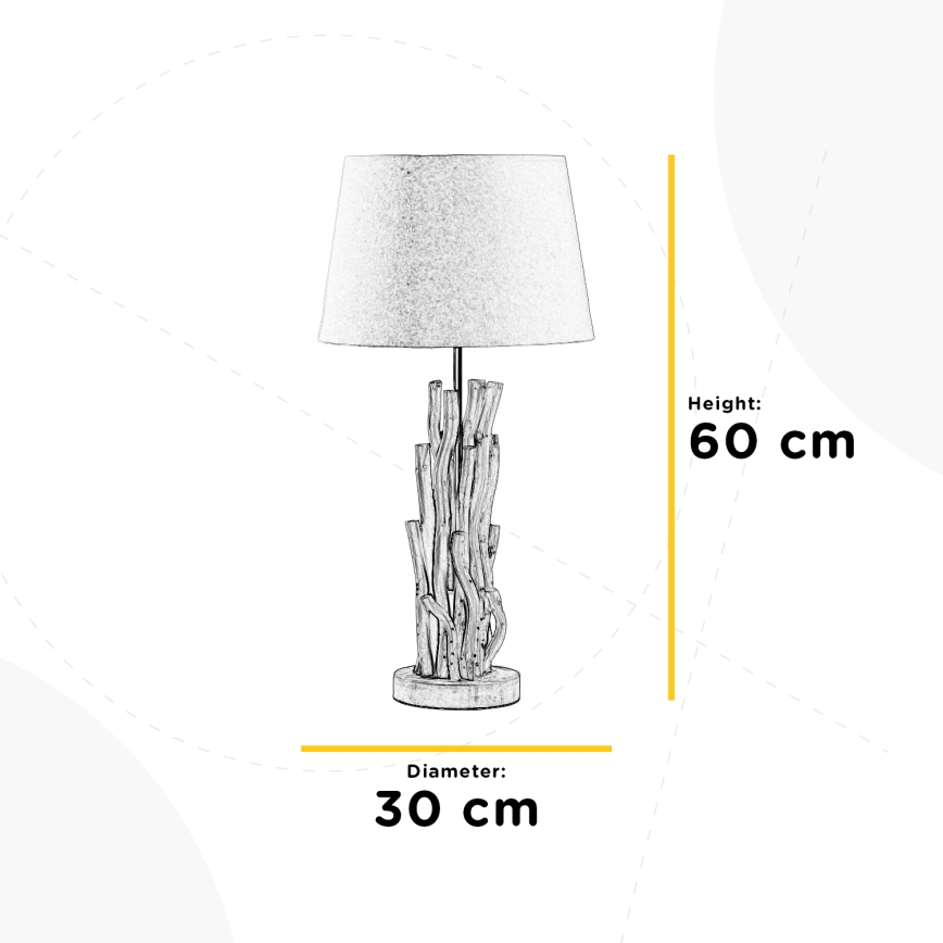 ONLI - Stolní lampa AGAR 1xE27/22W/230V 60 cm