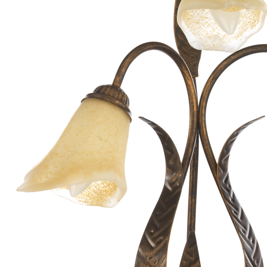 ONLI - Stolní lampa ALGA 3xE14/6W/230V 61 cm bronzová