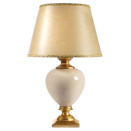 ONLI - Stolní lampa AMADEUS 1xE27/15W/230V 72 cm béžová/zlatá