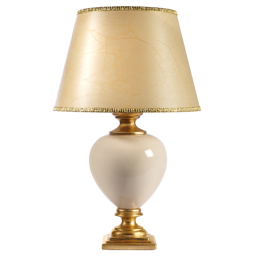 ONLI - Stolní lampa AMADEUS 1xE27/15W/230V 72 cm béžová/zlatá