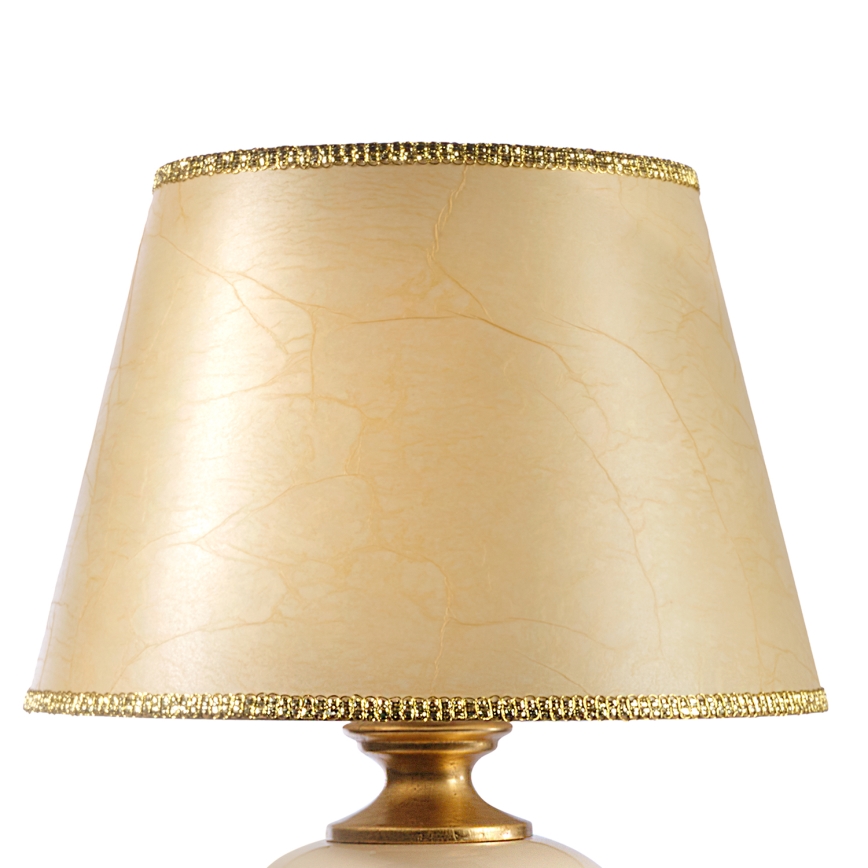 ONLI - Stolní lampa AMADEUS 1xE27/15W/230V 72 cm béžová/zlatá
