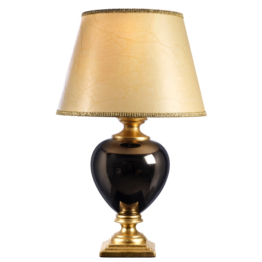 ONLI - Stolní lampa AMADEUS 1xE27/15W/230V 72 cm černá/zlatá