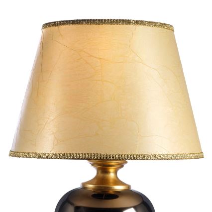 ONLI - Stolní lampa AMADEUS 1xE27/15W/230V 72 cm černá/zlatá