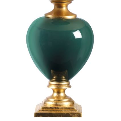 ONLI - Stolní lampa AMADEUS 1xE27/15W/230V 72 cm zelená/zlatá