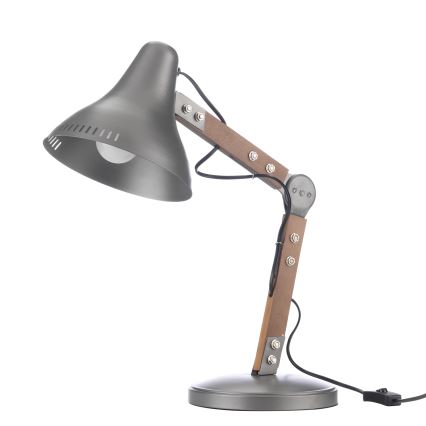 ONLI - Stolní lampa ARCHITETTO 1xE27/22W/230V 62 cm šedá/hnědá