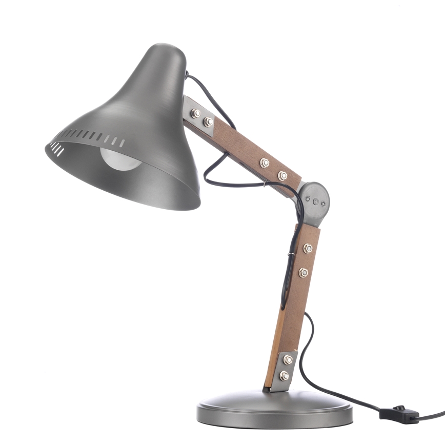 ONLI - Stolní lampa ARCHITETTO 1xE27/22W/230V 62 cm šedá/hnědá