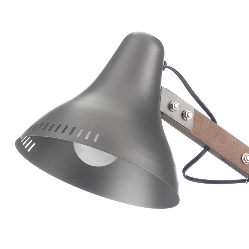 ONLI - Stolní lampa ARCHITETTO 1xE27/22W/230V 62 cm šedá/hnědá