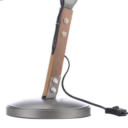 ONLI - Stolní lampa ARCHITETTO 1xE27/22W/230V 62 cm šedá/hnědá