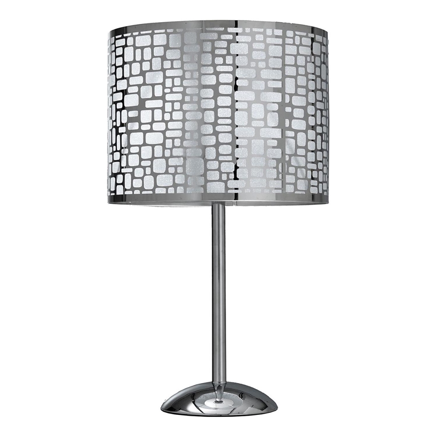 ONLI - Stolní lampa BRUCE 1xE27/15W/230V 52 cm matný chrom