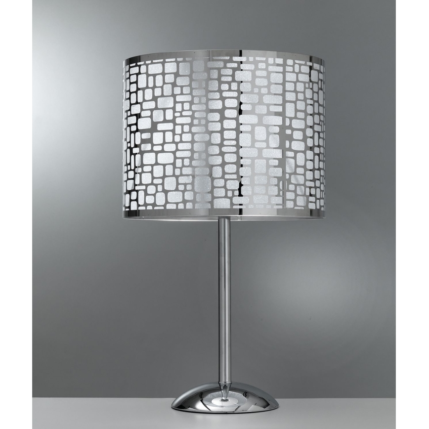 ONLI - Stolní lampa BRUCE 1xE27/15W/230V 52 cm matný chrom