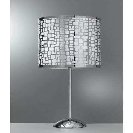 ONLI - Stolní lampa BRUCE 1xE27/15W/230V 53 cm matný chrom