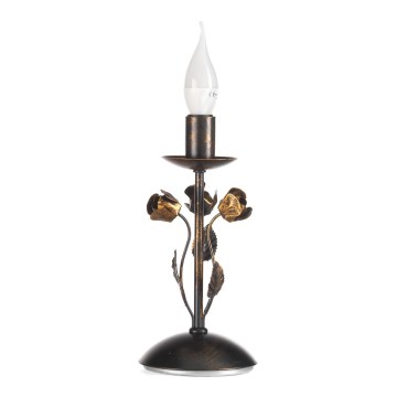 ONLI - Stolní lampa CAROLINA 1xE14/6W/230V 40 cm bronzová