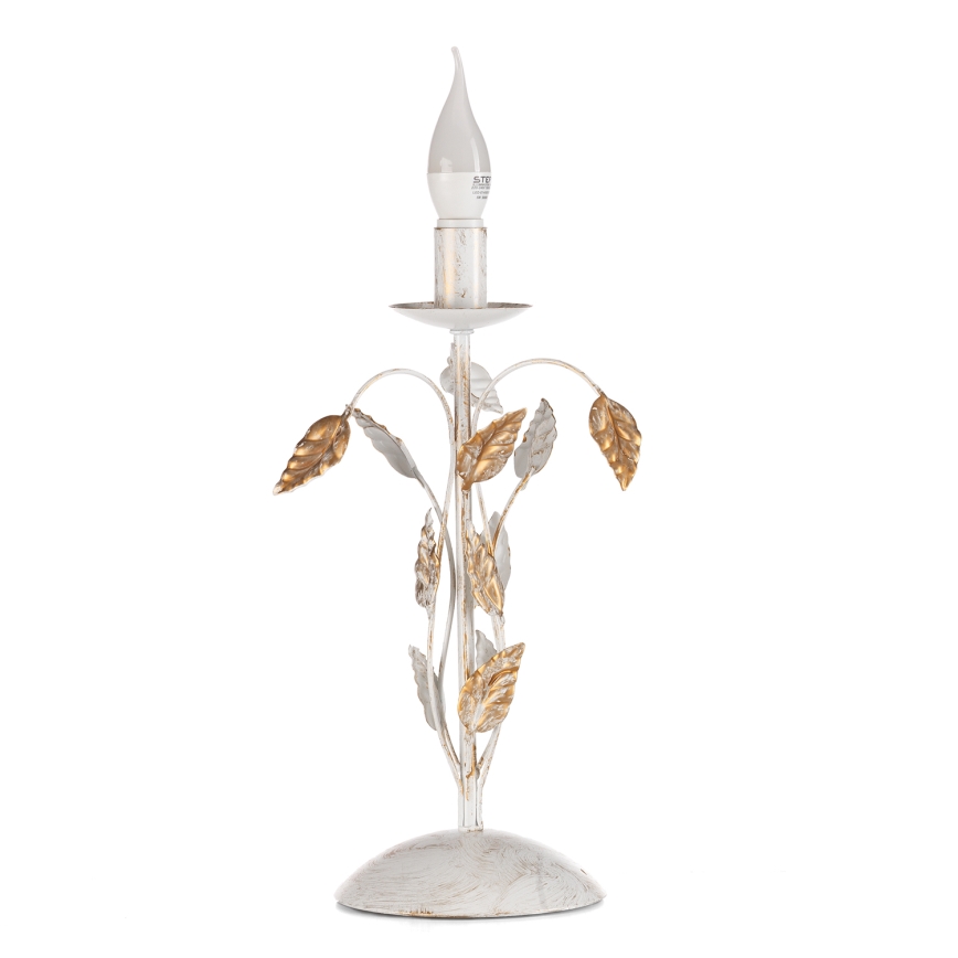ONLI - Stolní lampa COLLANA 1xE14/6W/230V 40 cm bílá