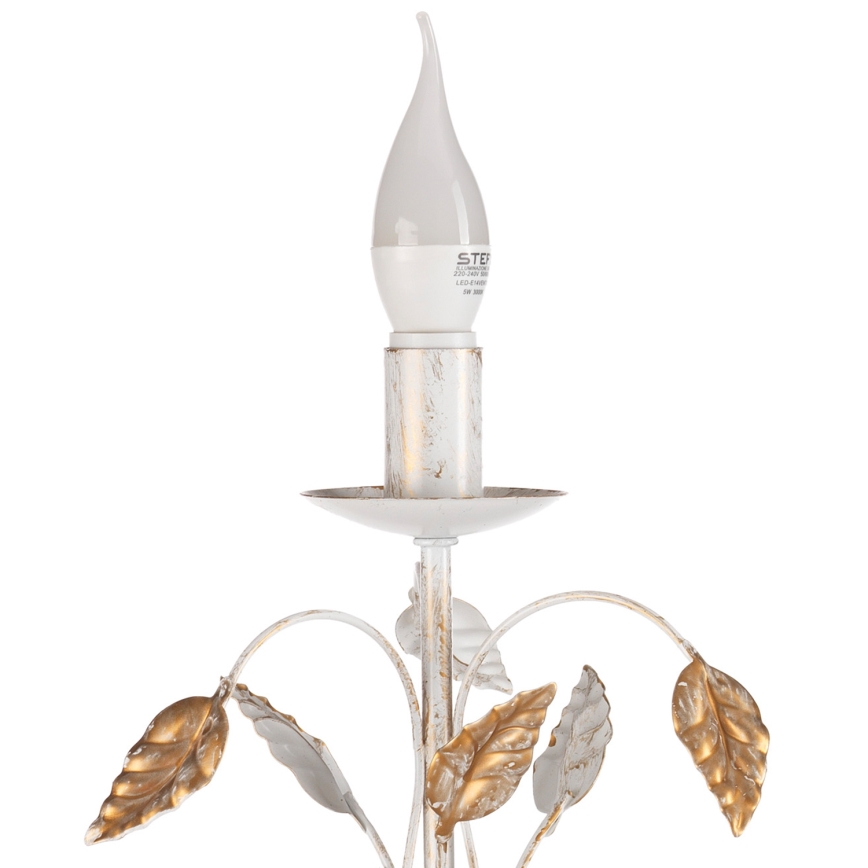 ONLI - Stolní lampa COLLANA 1xE14/6W/230V 40 cm bílá