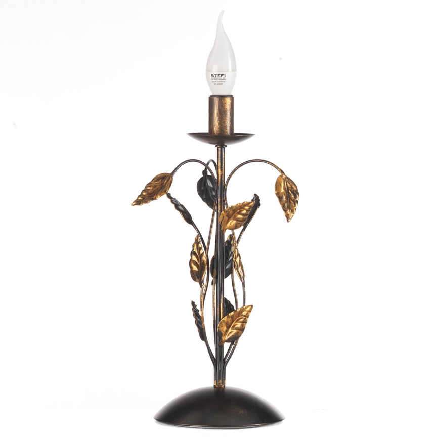 ONLI - Stolní lampa COLLANA 1xE14/6W/230V 40 cm bronzová