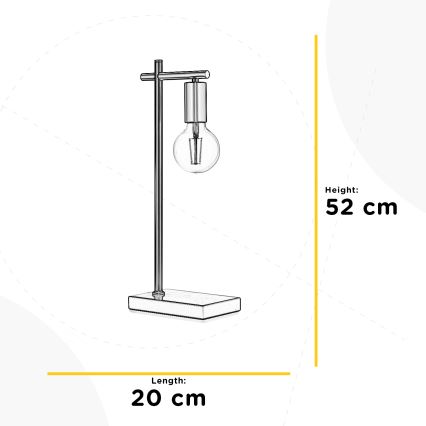 ONLI - Stolní lampa CROSS 1xE27/22W/230V 52 cm