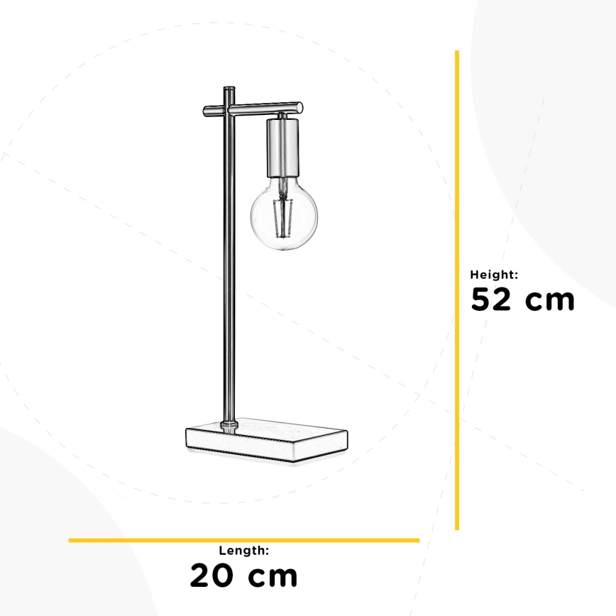 ONLI - Stolní lampa CROSS 1xE27/22W/230V 52 cm