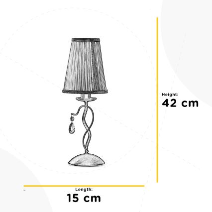 ONLI - Stolní lampa DELIA 1xE14/6W/230V 42 cm