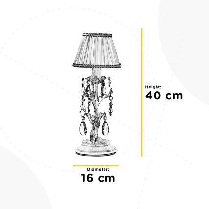 ONLI - Stolní lampa KAREN 1xE14/6W/230V krémová