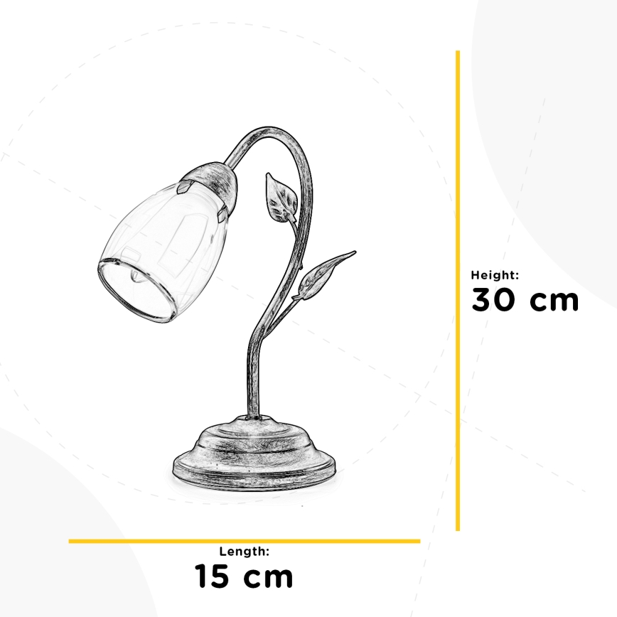ONLI - Stolní lampa LILIANA 1xE14/6W/230V 30 cm