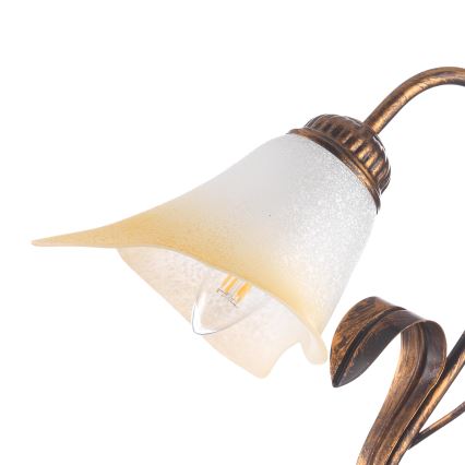 ONLI - Stolní lampa LUCREZIA 1xE14/6W/230V bronzová