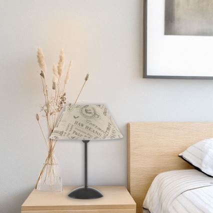 ONLI - Stolní lampa MAIDA 1xE27/15W/230V 38 cm hnědá