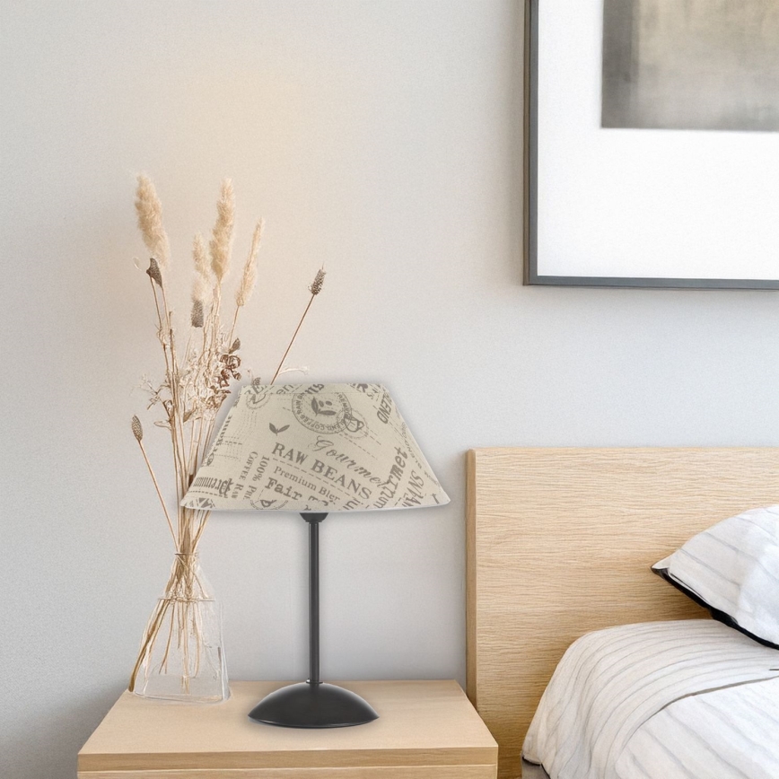 ONLI - Stolní lampa MAIDA 1xE27/15W/230V 38 cm hnědá