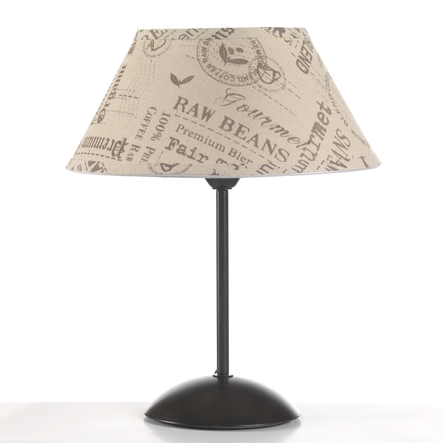 ONLI - Stolní lampa MAIDA 1xE27/15W/230V 38 cm hnědá