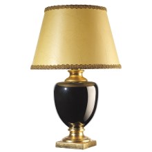 ONLI - Stolní lampa MOZART 1xE27/22W/230V černá/zlatá 75 cm