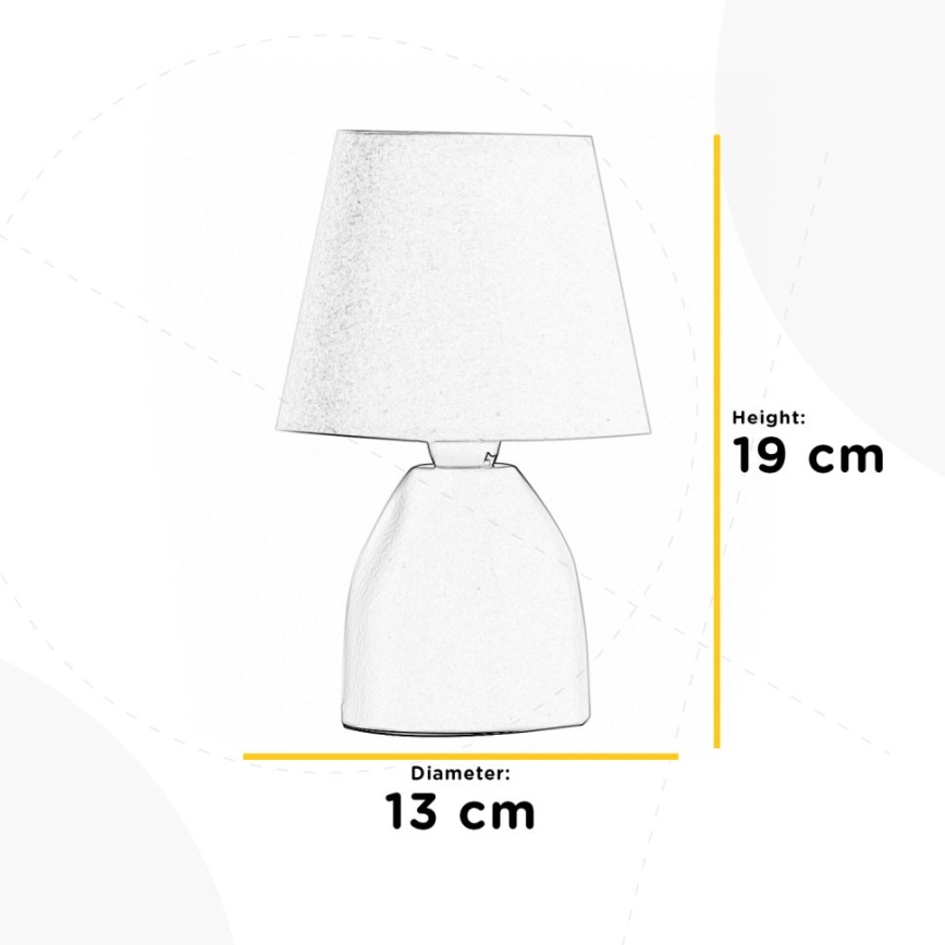 ONLI - Stolní lampa NANO 1xE14/6W/230V hnědá 19 cm