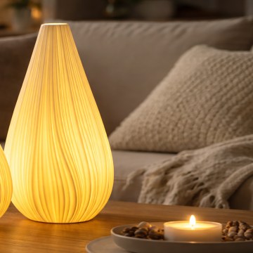 ONLI - Stolní lampa NUVIA 1xE14/6W/230V 32 cm bílá