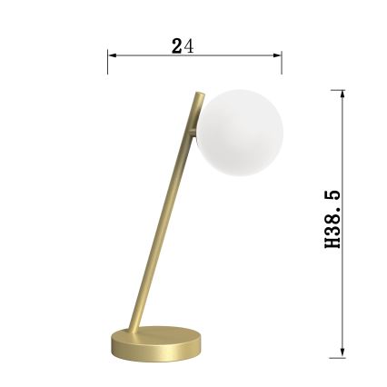 ONLI - Stolní lampa PALOMA 1xG9/10W/230V 38,5 cm zlatá