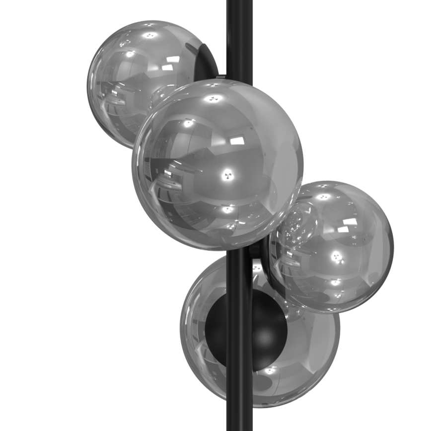 ONLI - Stolní lampa PALOMA 4xG9/10W/230V 48 cm černá/kouřová