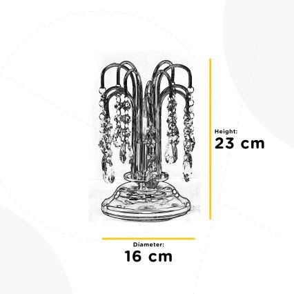 ONLI - Stolní lampa PIOGGIA 1xE14/6W/230V zlatá