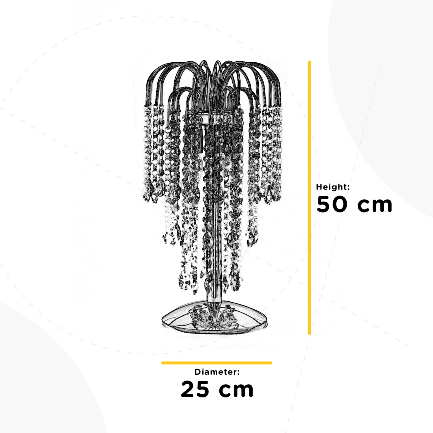 ONLI - Stolní lampa PIOGGIA 2xE14/6W/230V zlatá 50 cm