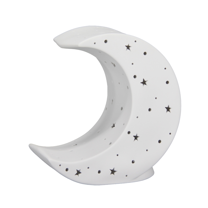 ONLI - Stolní lampa PORCELLANA 1xE14/6W/230V 21 cm měsíc