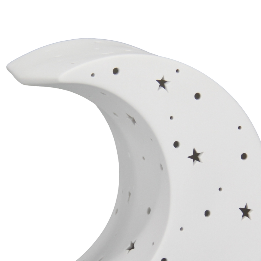 ONLI - Stolní lampa PORCELLANA 1xE14/6W/230V 21 cm měsíc