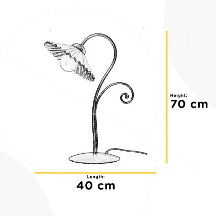 ONLI - Stolní lampa ROSINA 1xE27/22W/230V 70 cm