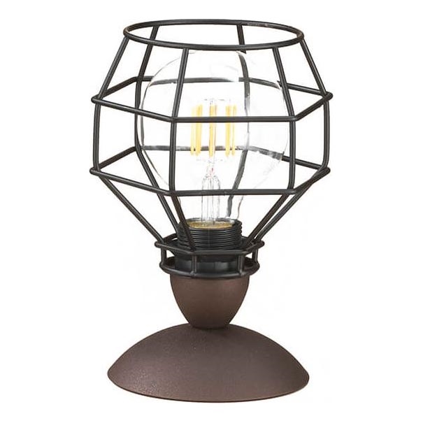 ONLI - Stolní lampa SPIDER 1xE27/15W/230V 23 cm černá/hnědá
