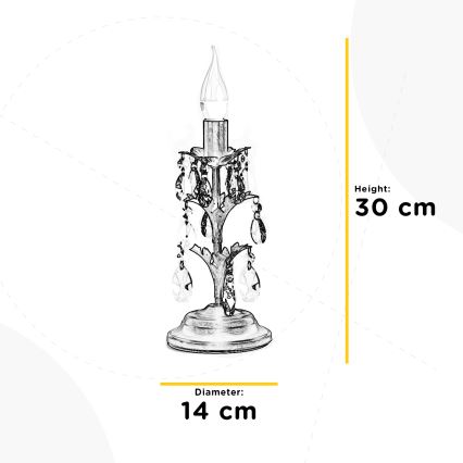 ONLI - Stolní lampa TERESA 1xE14/6W/230V bronzová