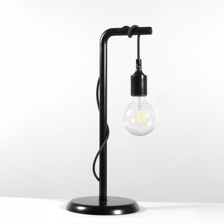 ONLI - Stolní lampa WIRE 1xE27/15W/230V 50 cm černá