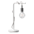 ONLI - Stolní lampa WIRE 1xE27/15W/230V 50 cm šedá/bílá